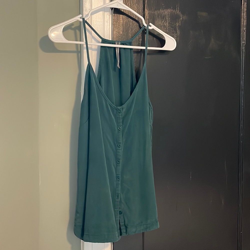 Green tank by Anthropologie